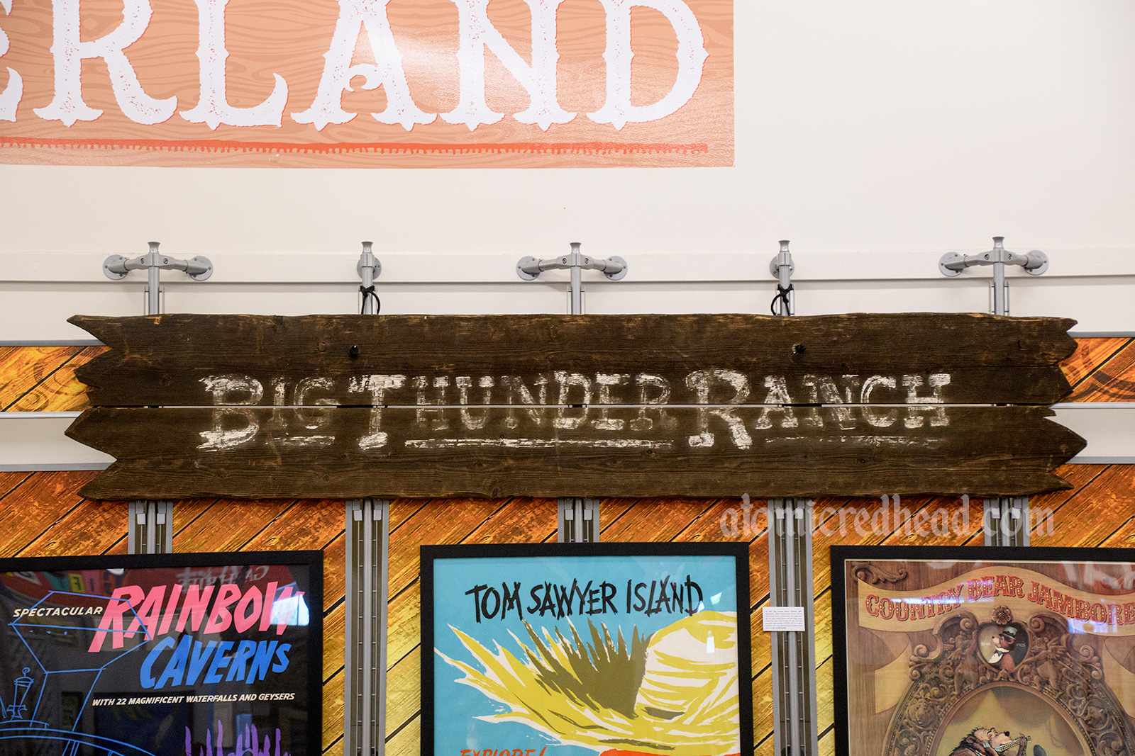 Wood sign for Big Thunder Ranch