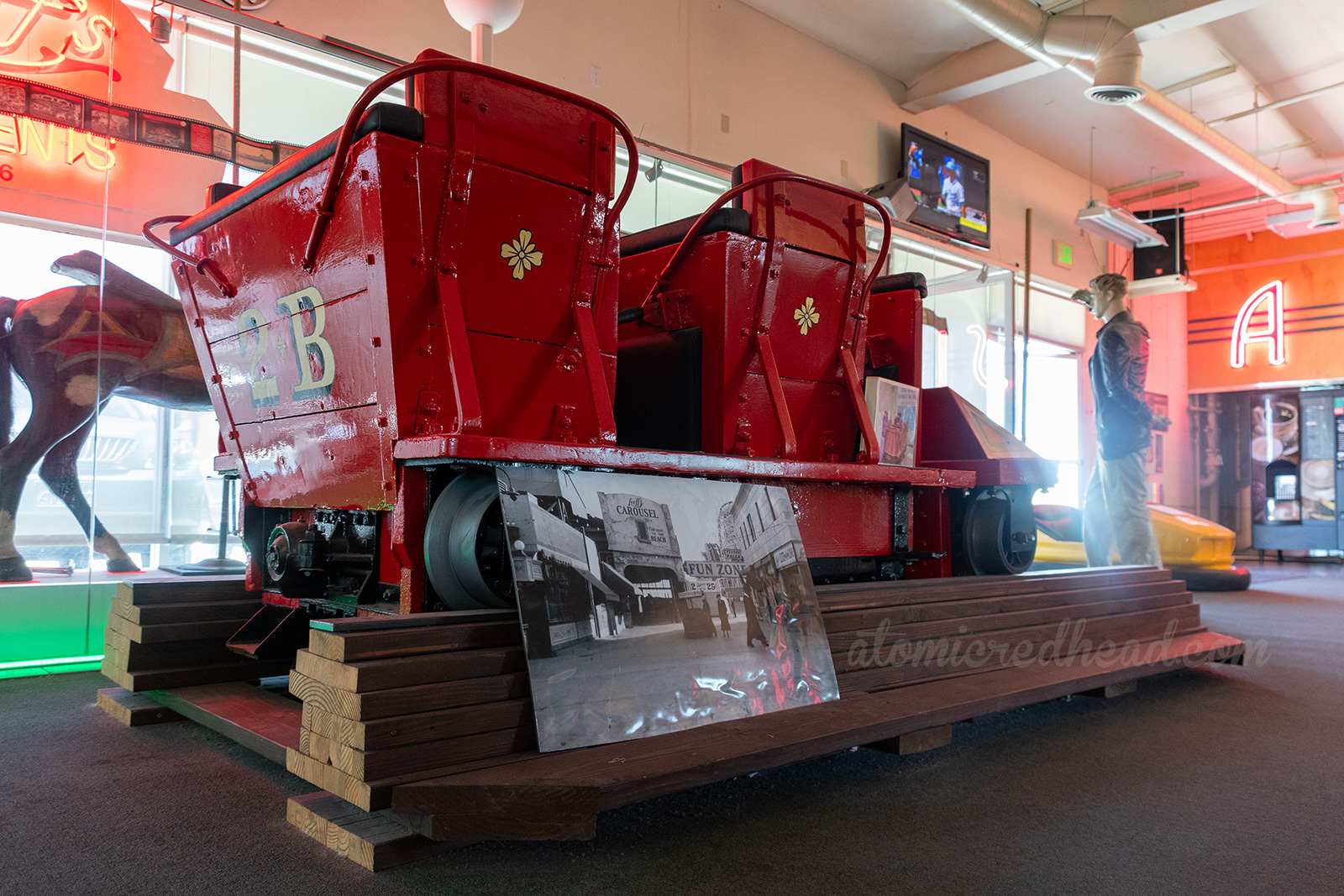 A red car for the Cyclone Racer.