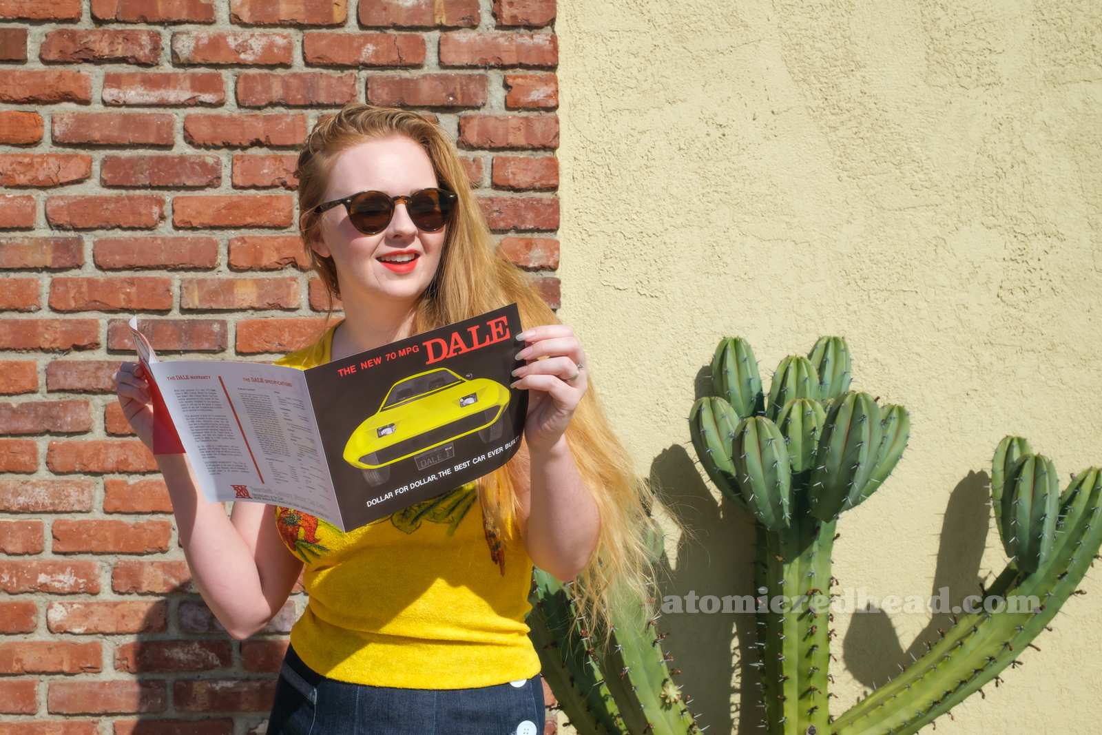 Myself, looking at the Dale brochure.