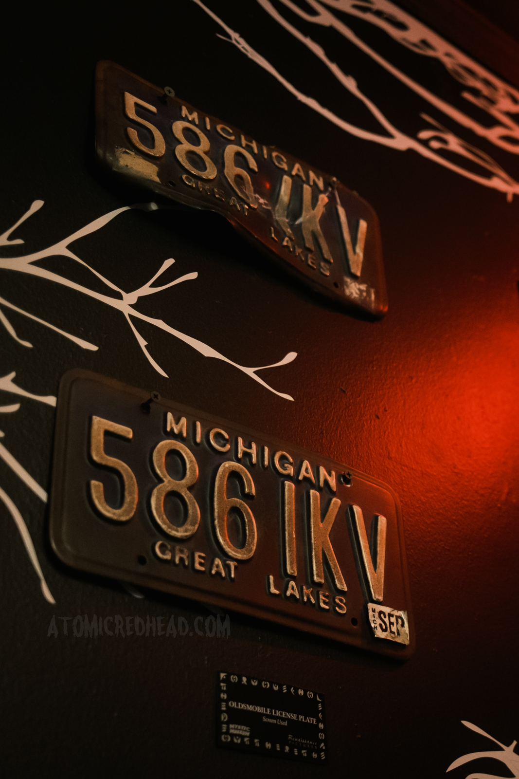 Screen used license plates