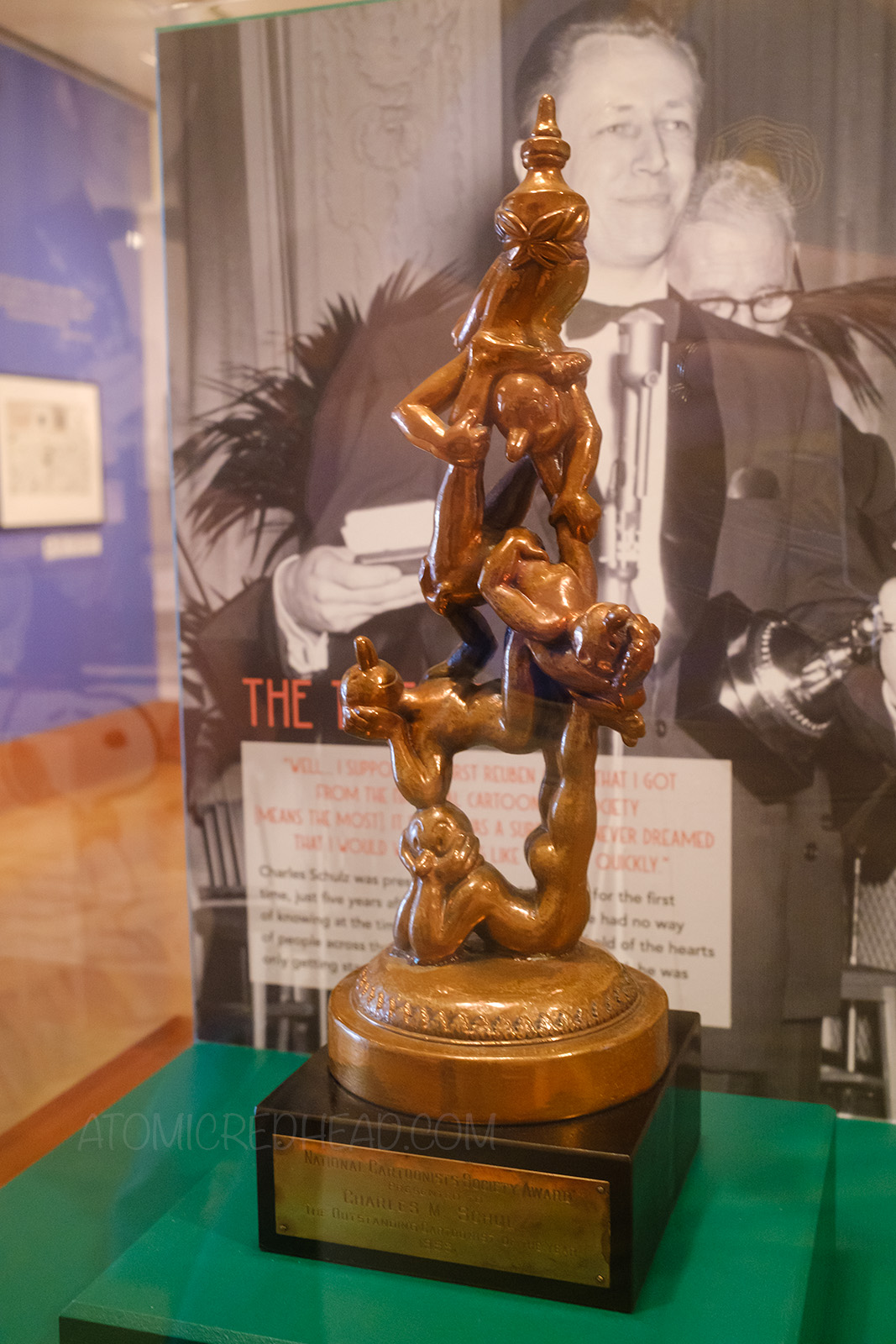 Schulz's Outstanding Cartoonist of the Year award from the National Cartoonist Society.