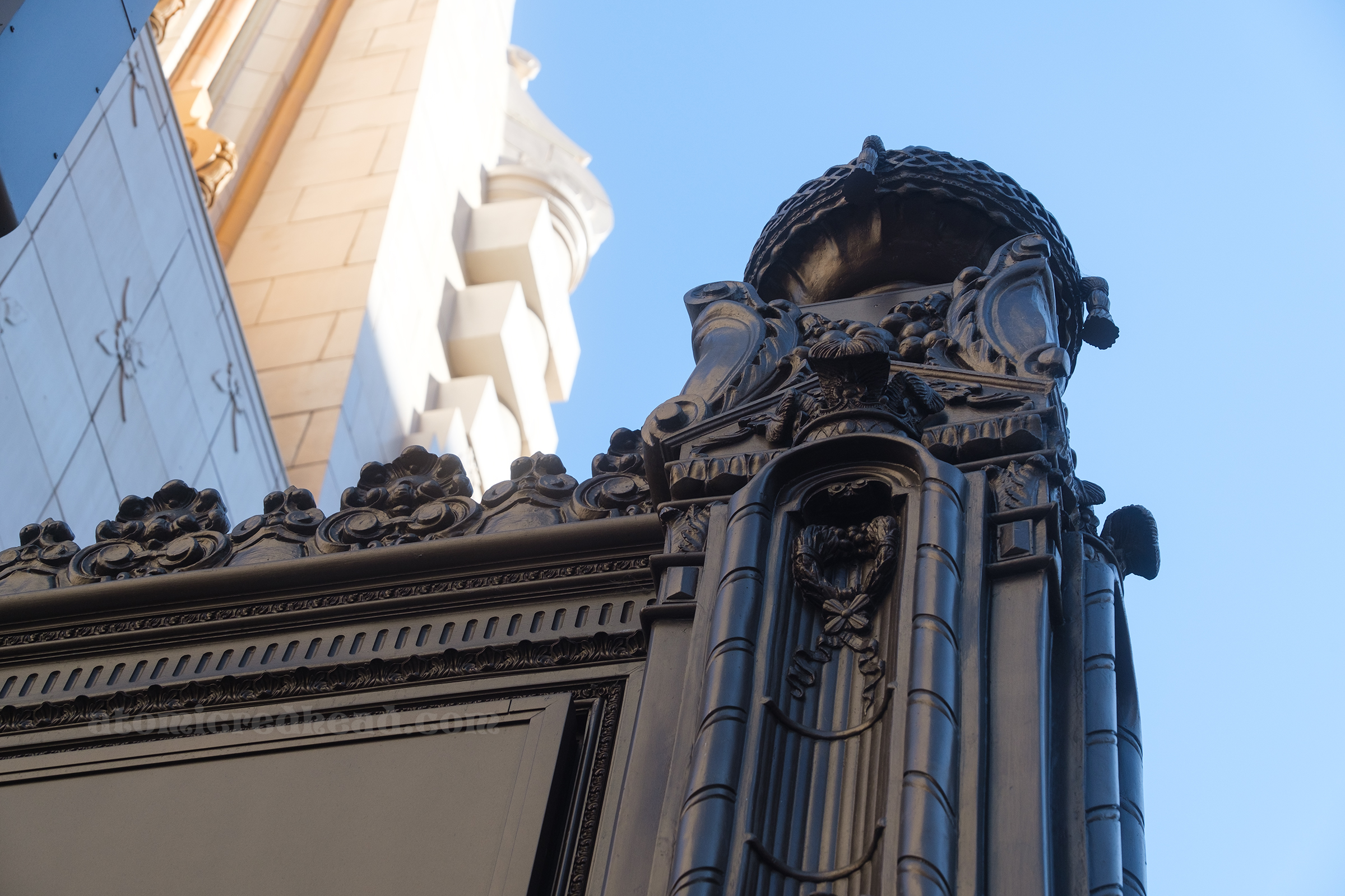 Details of the marquee.