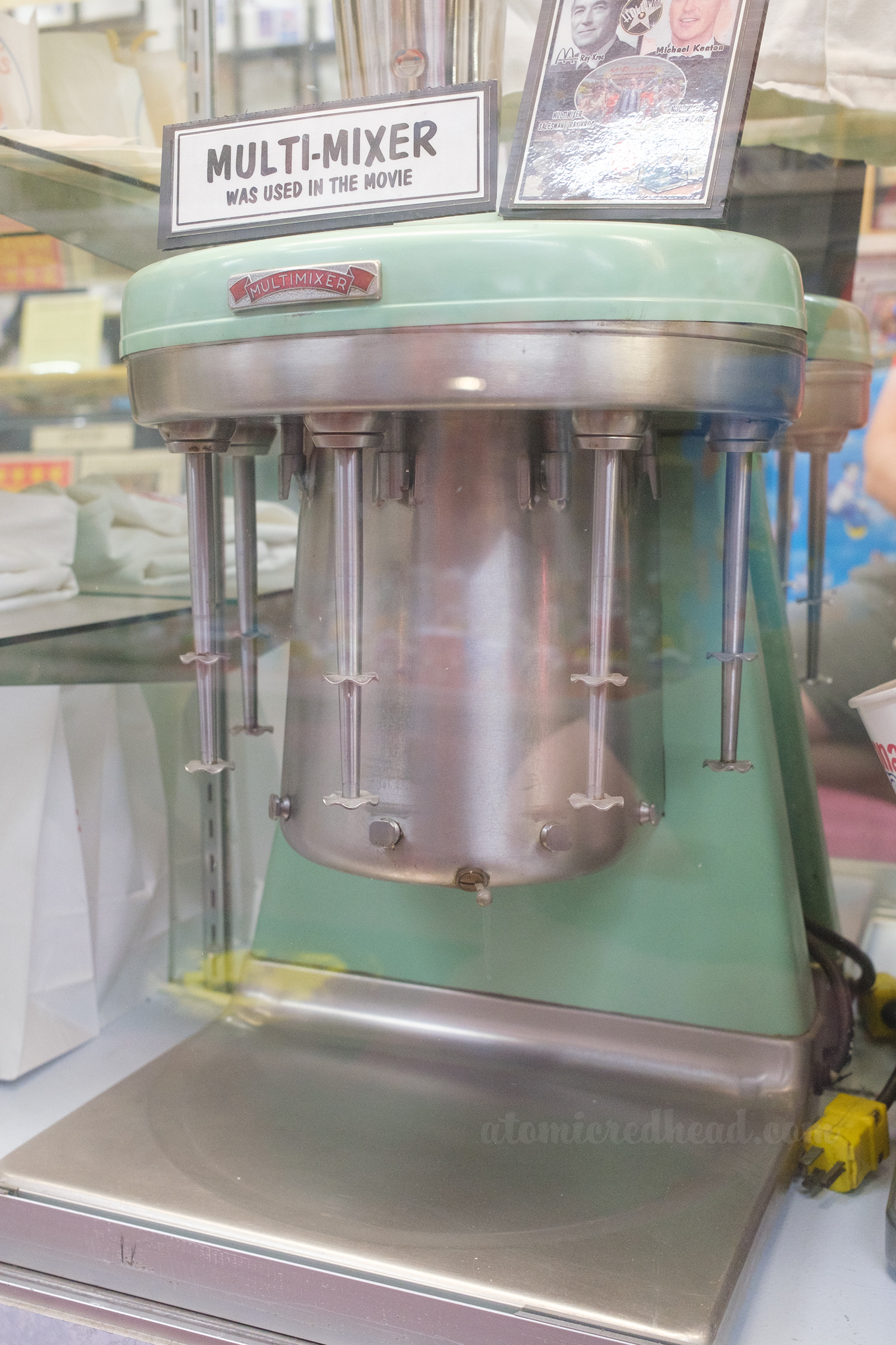 A turquoise Multi-Mixer that was used in the movie The Founder.