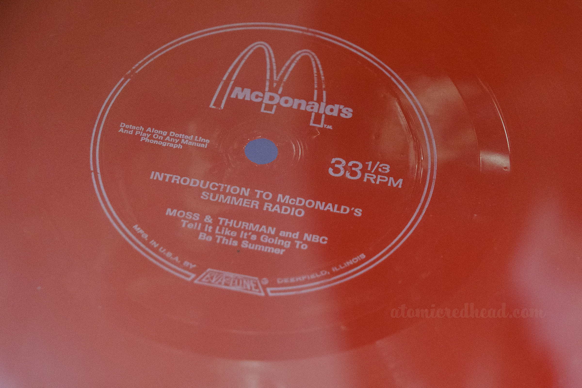 A red record reads "Introduction to McDonald's Summer Radio"