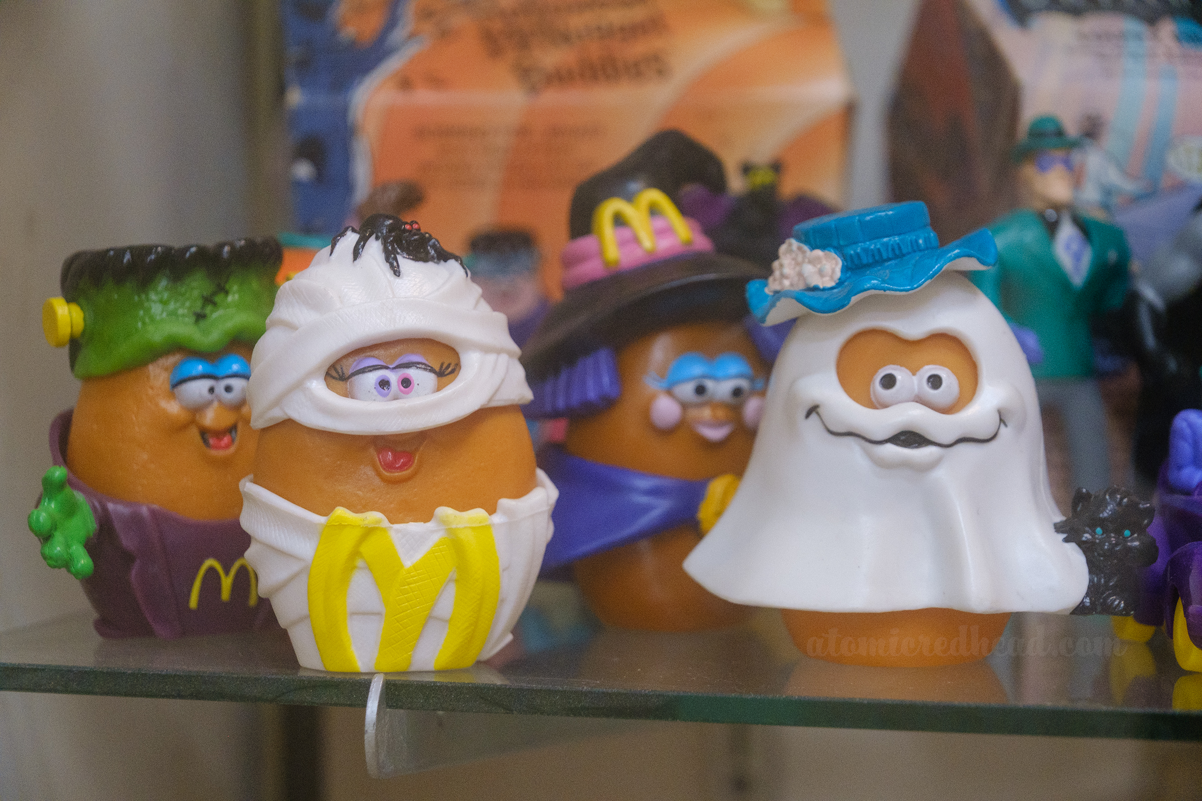 Childhood favorite, the McNugget Buddies, in their Halloween costumes.