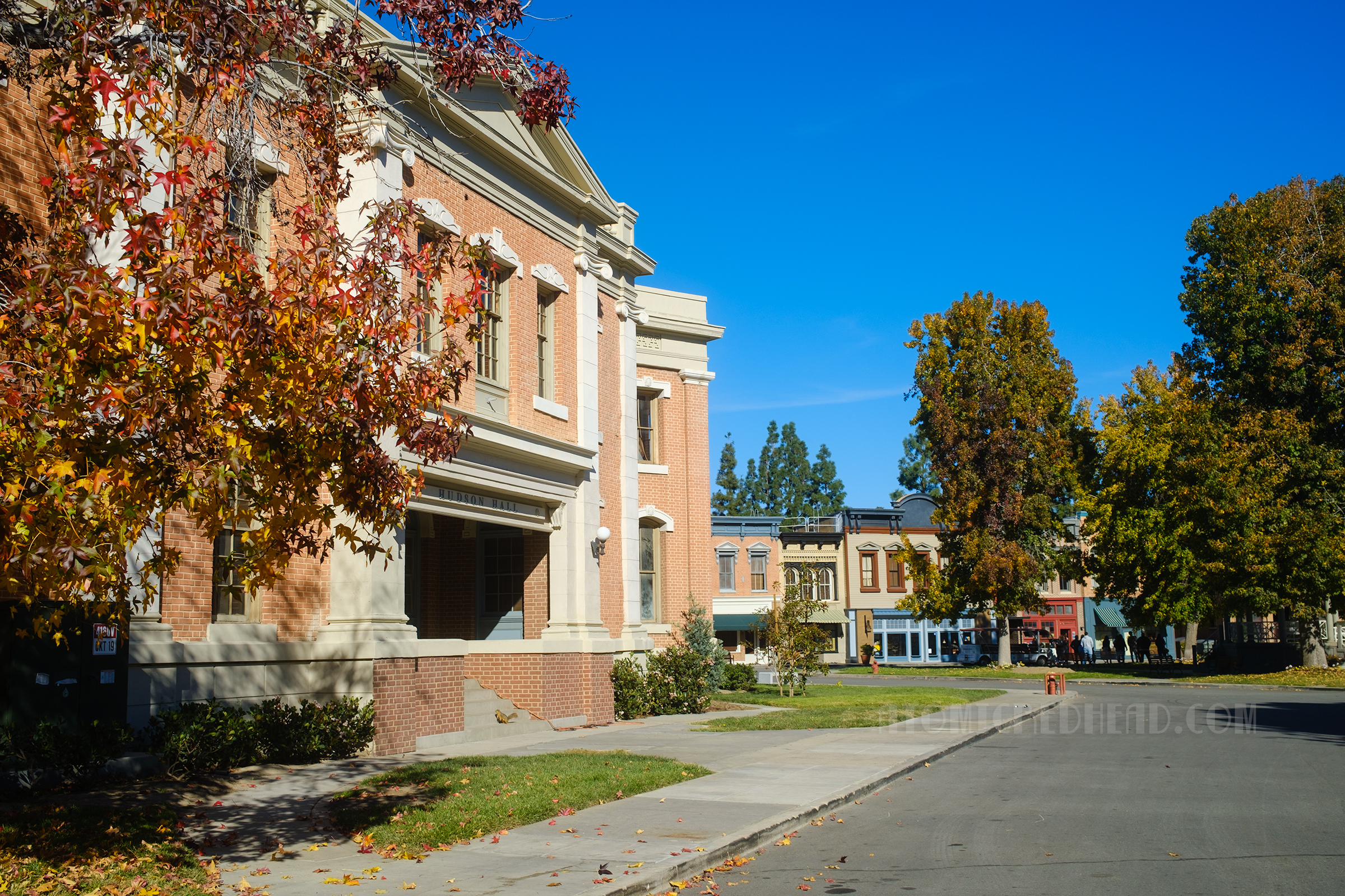 Another view of the two story brick building on Midwest Street, which appeared as a police station in Rebel without a Cause.