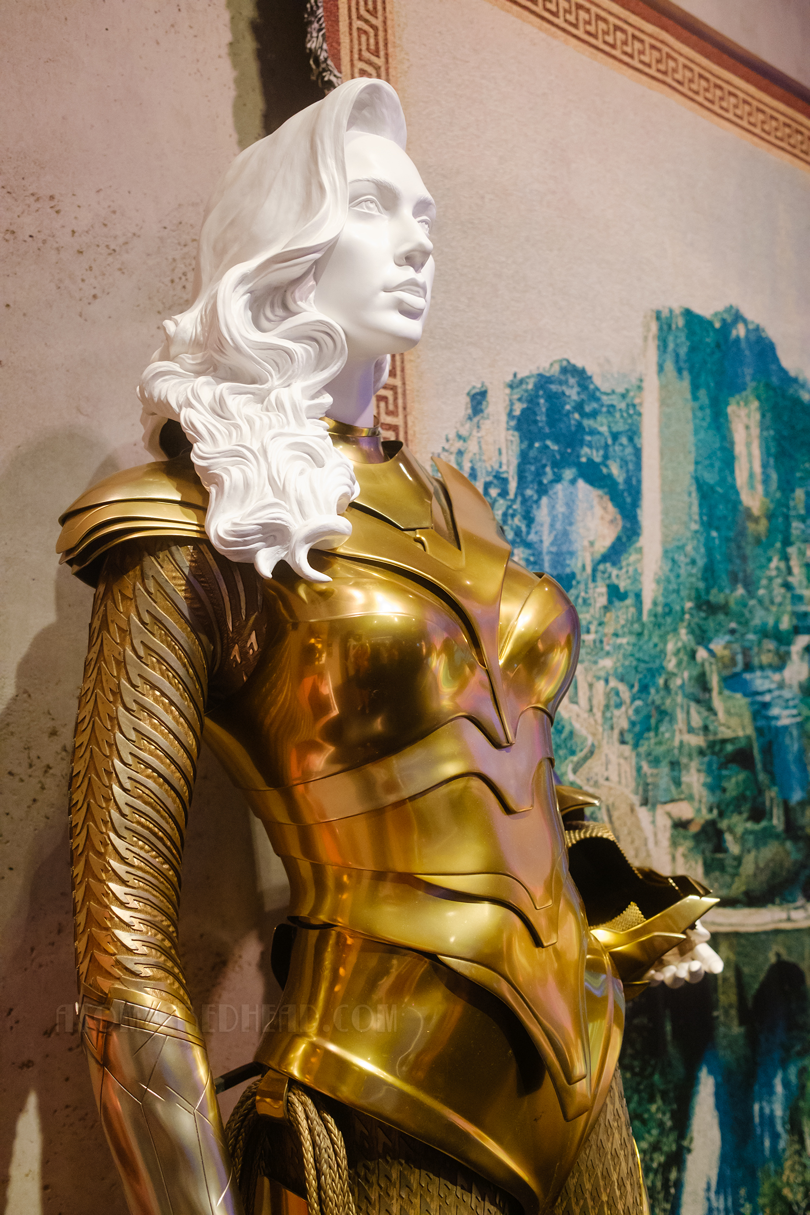 The gold armor worn by Gal Gadot in Wonder Woman '84.