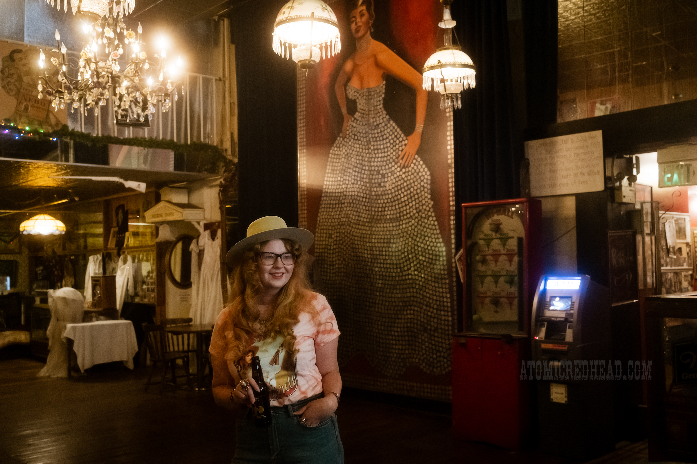 Myself standing in front of the Silver Queen portrait.