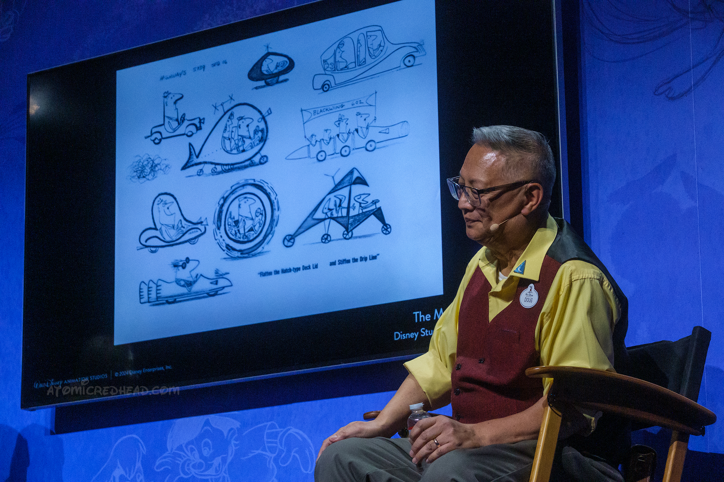 Various futuristic car concepts that were part of a series.