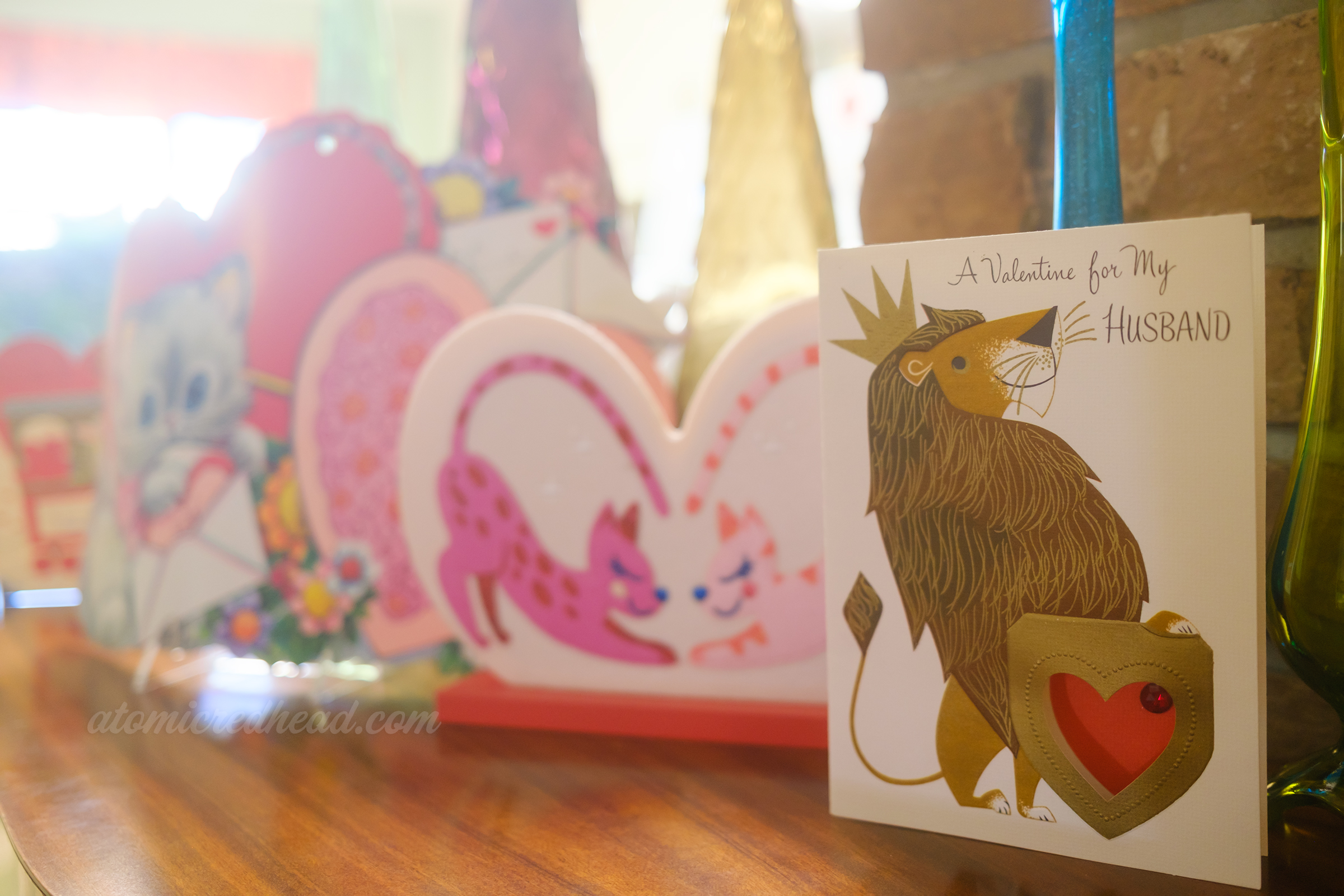 A valentine of a lion with a crown.