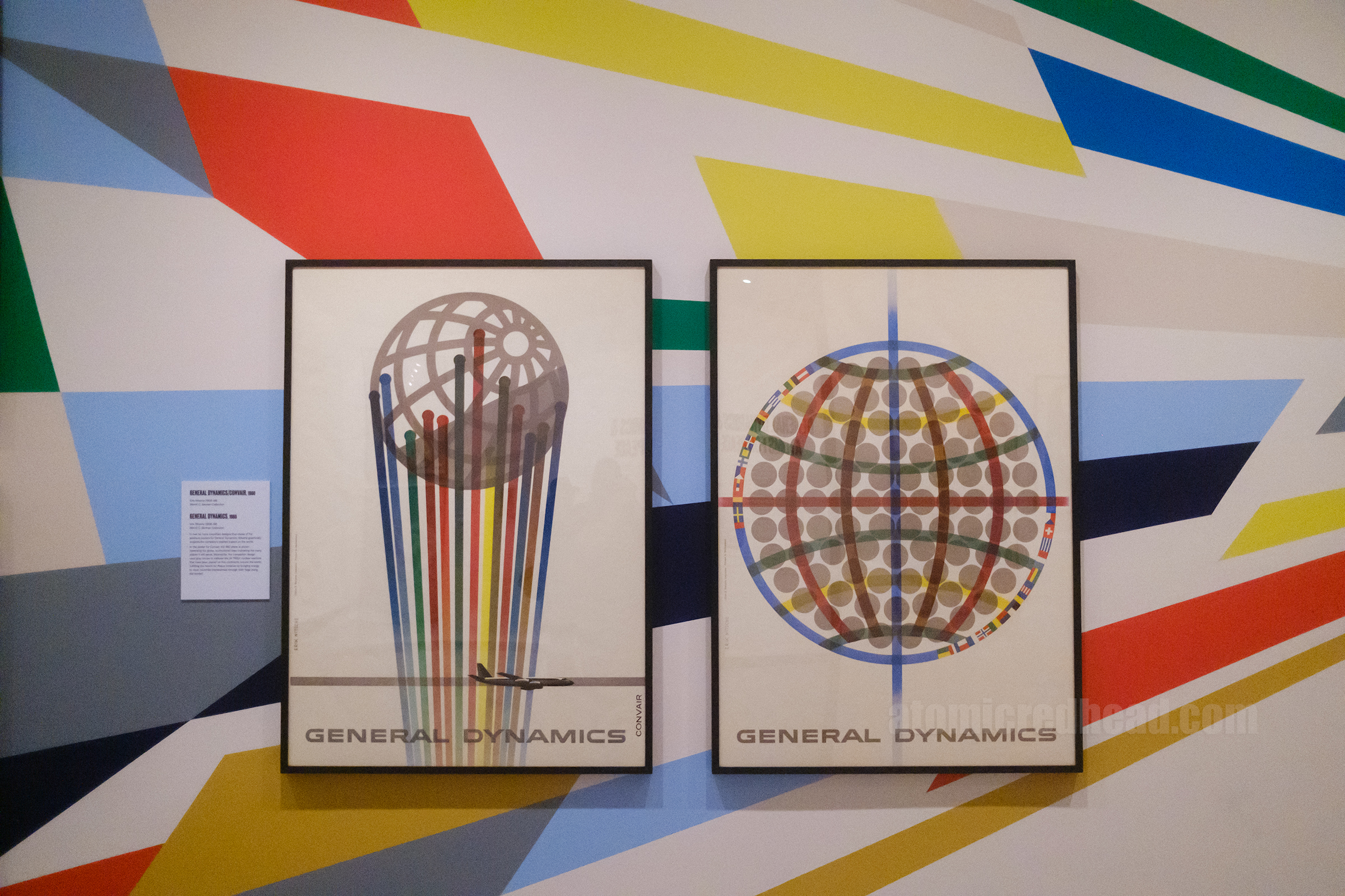 Abstract posters from the pro-atomic General Dynamics campaign by Erik Nitsche.