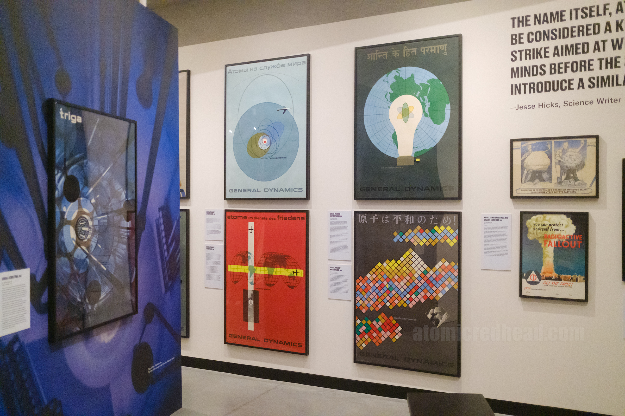 Abstract posters from the pro-atomic General Dynamics campaign by Erik Nitsche.