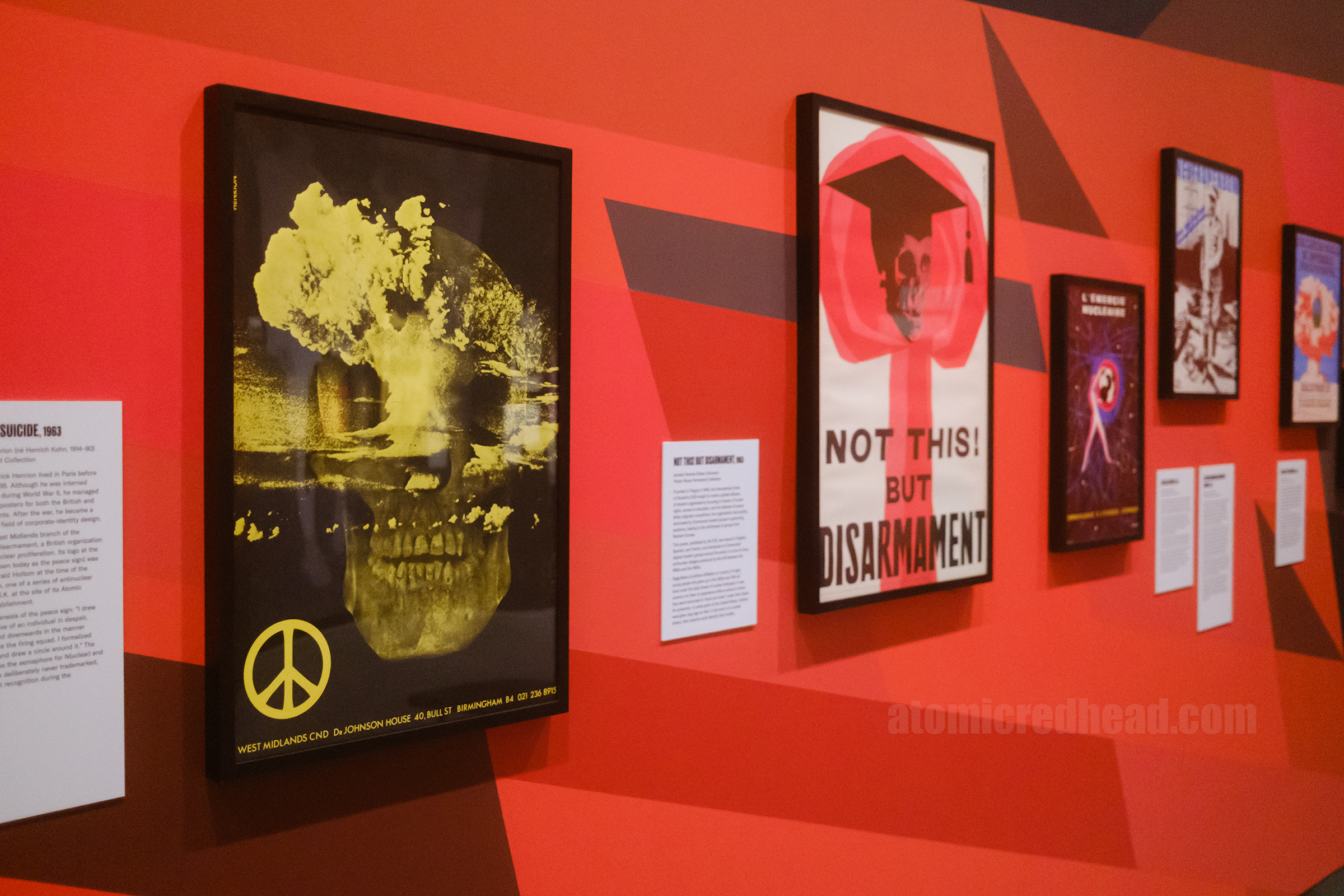 More anti-nuclear protest posters, one includes a skull with a mushroom cloud.