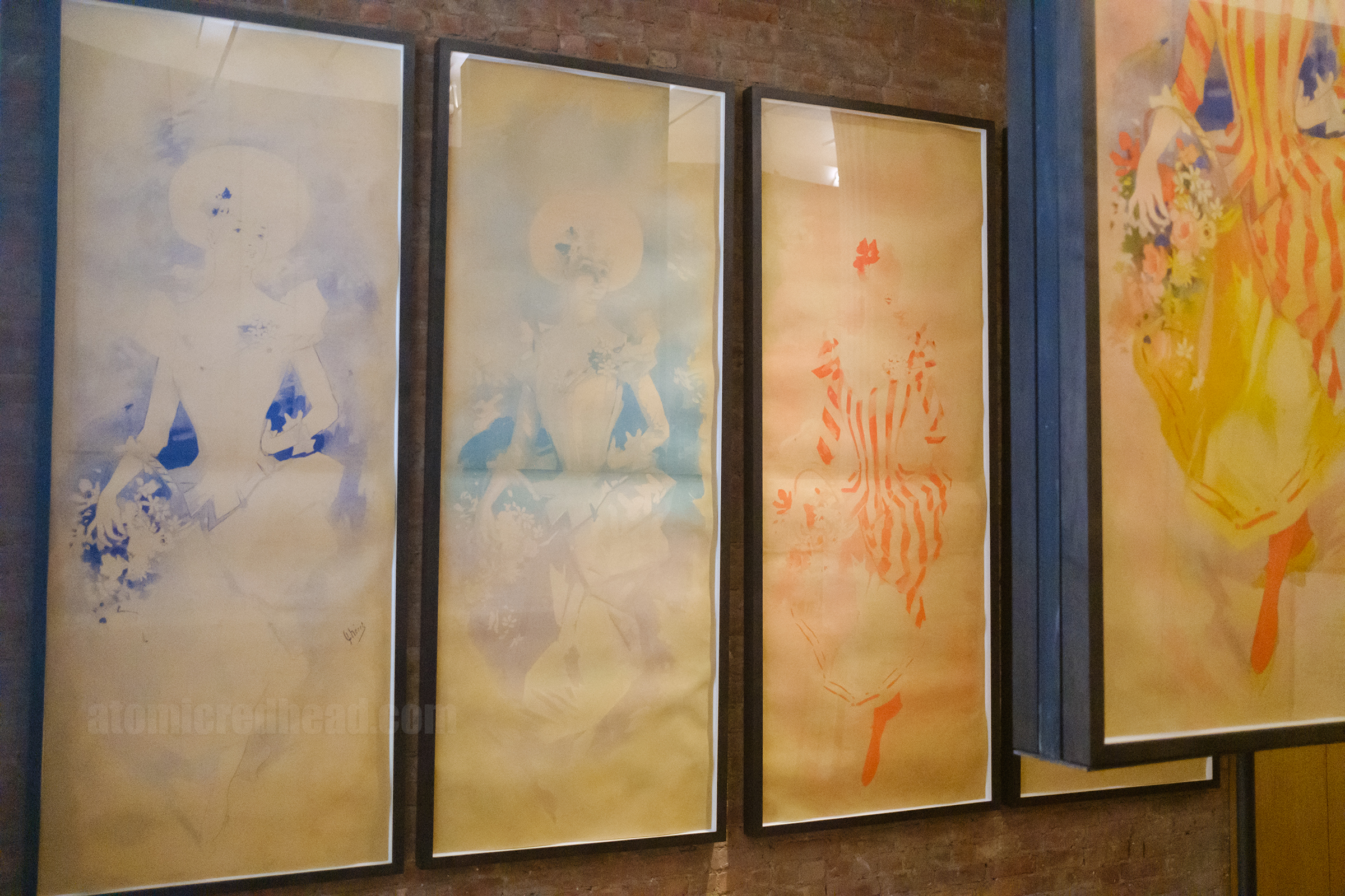 The single color prints for the multi color print by Jules Cheret 