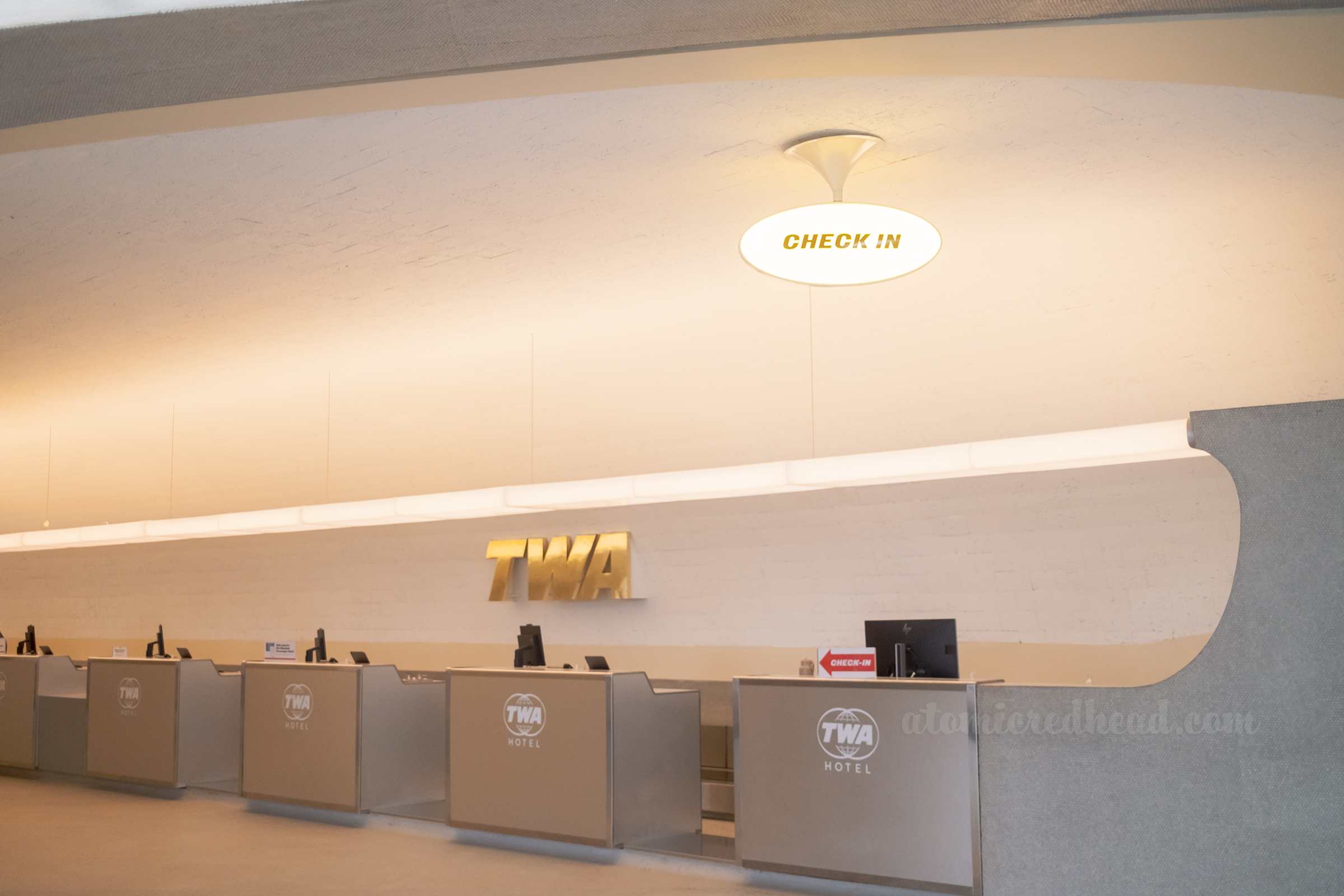 The check in counter.