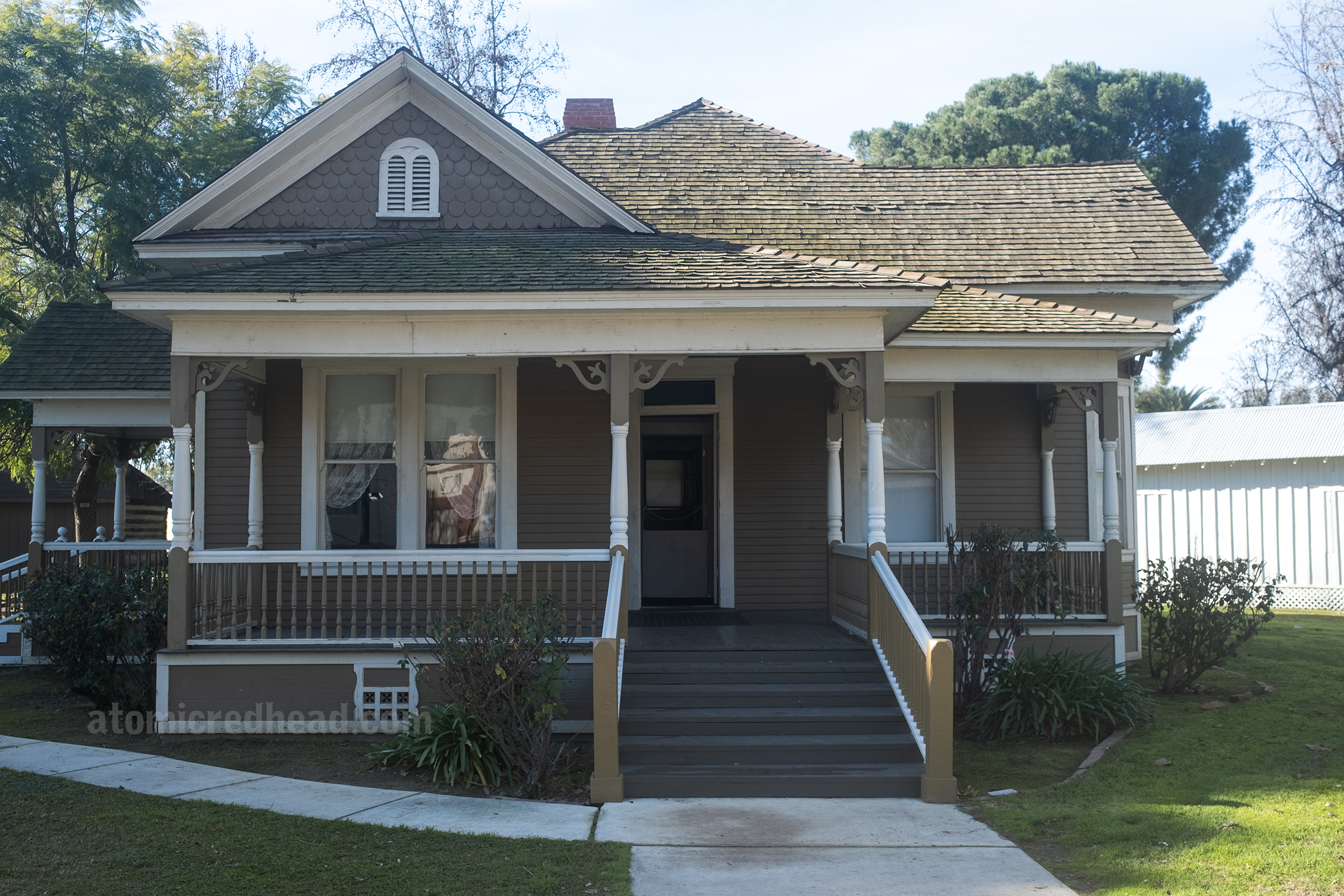 Extetior of the Lopez house, a small Victorian home.