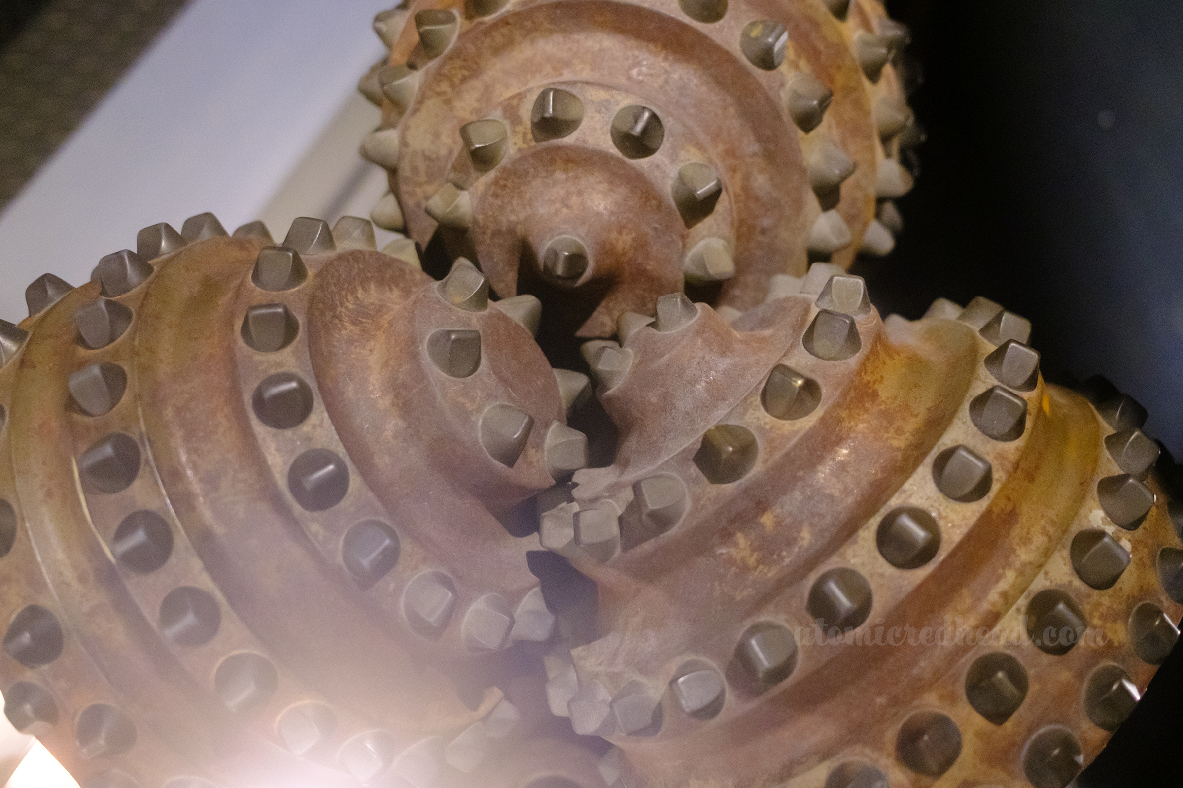 Drill bits used to dig into the ground.