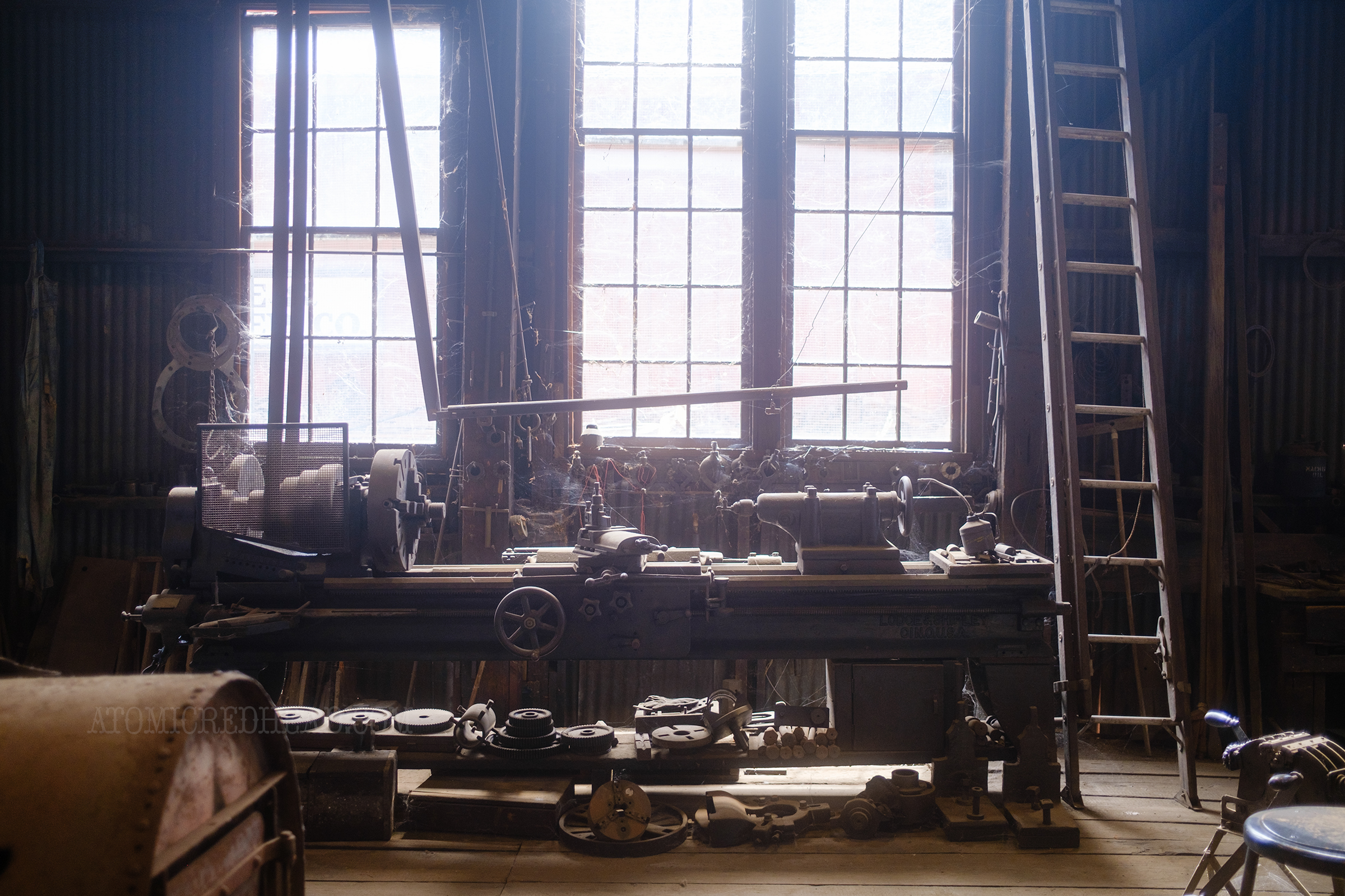 View of the blacksmith area.
