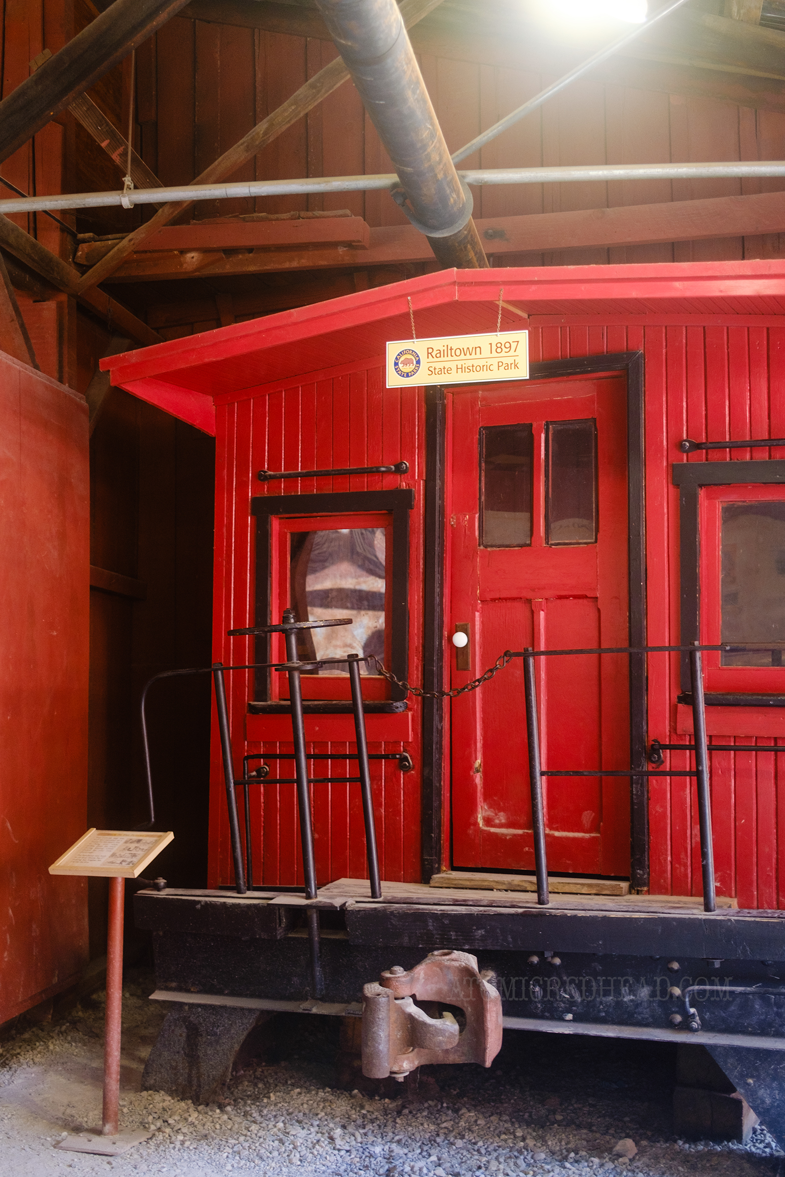 A faux caboose used in Back to the Future Part III