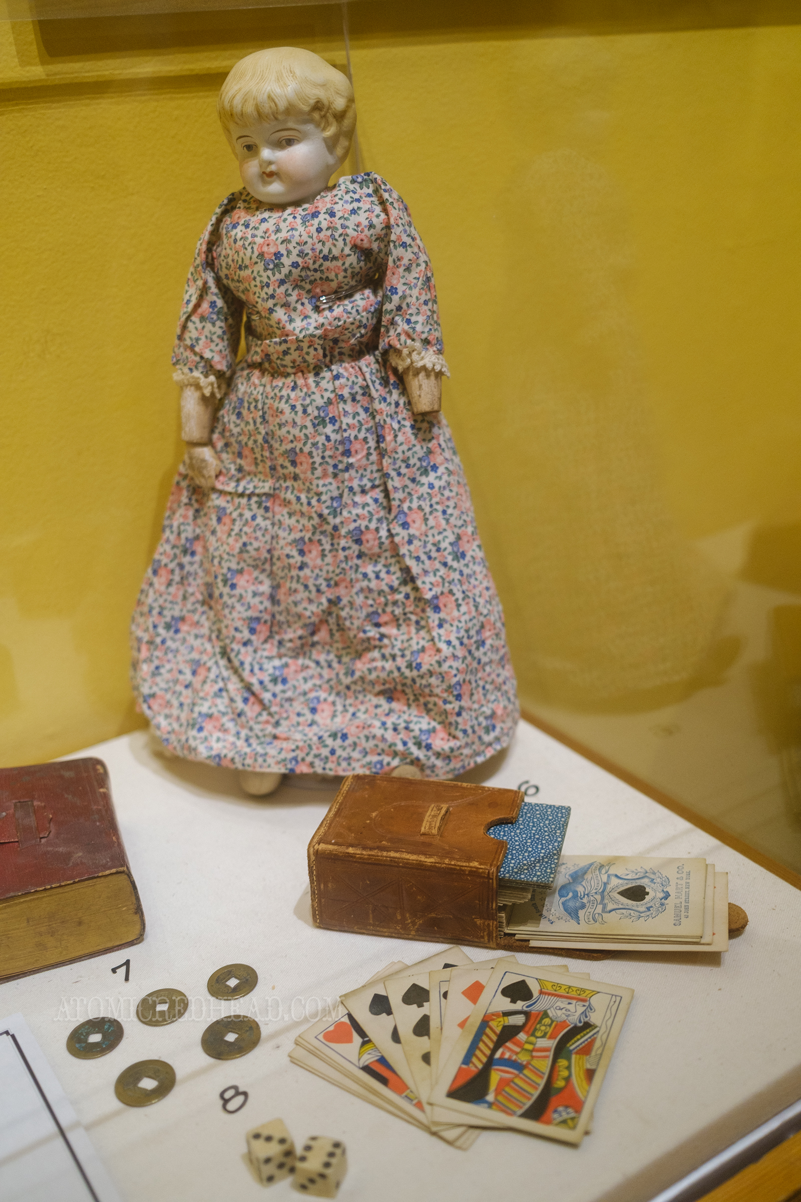 A porcelain doll from the late 1800s. 