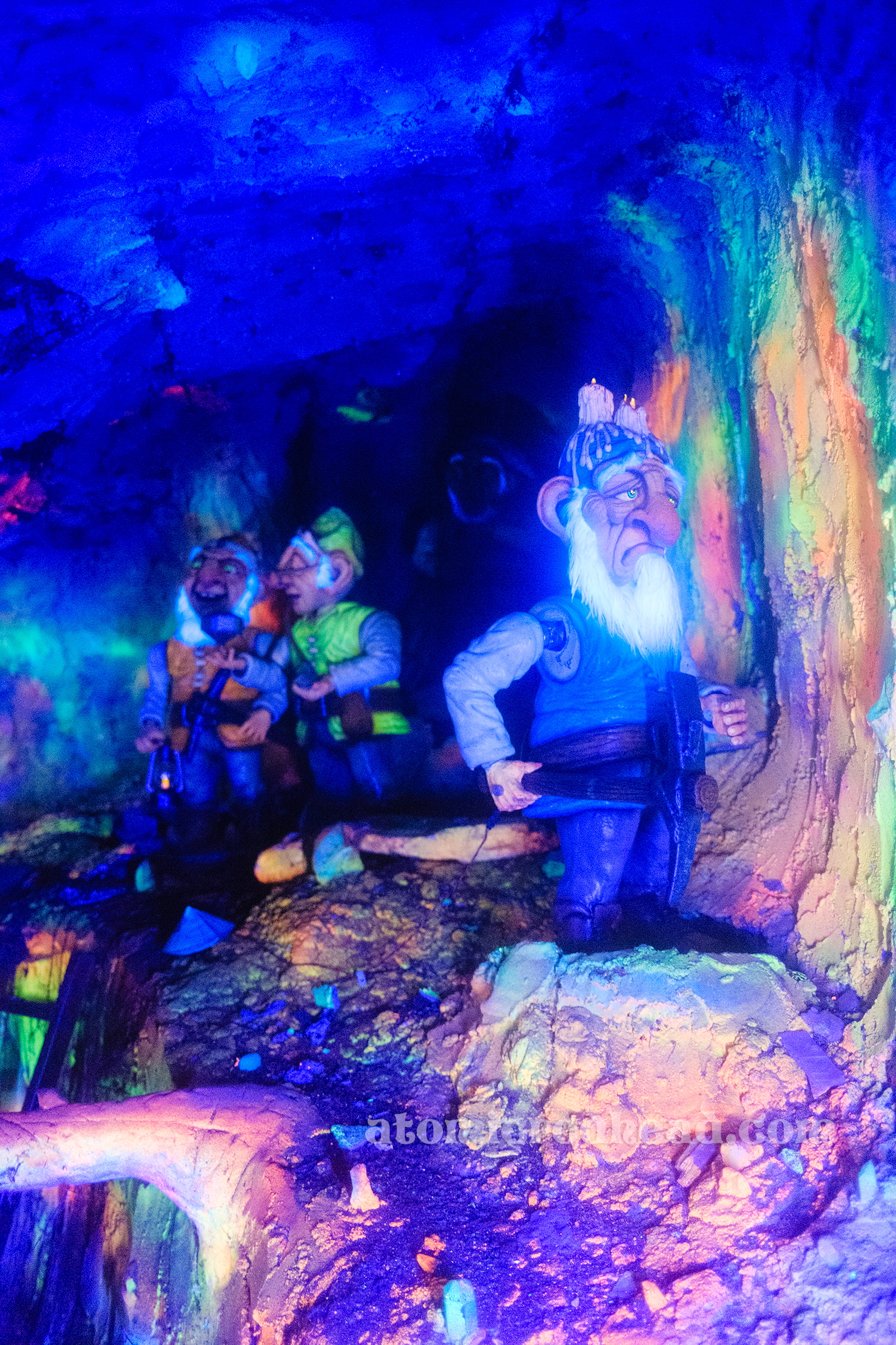 Dwarves working in their mine.