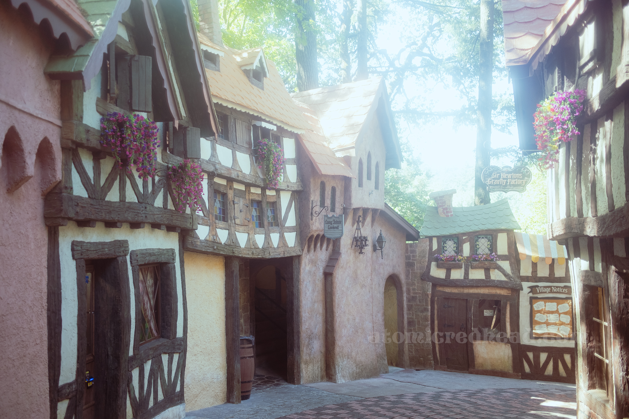 View of the English Village, like out of the days of Robin Hood.
