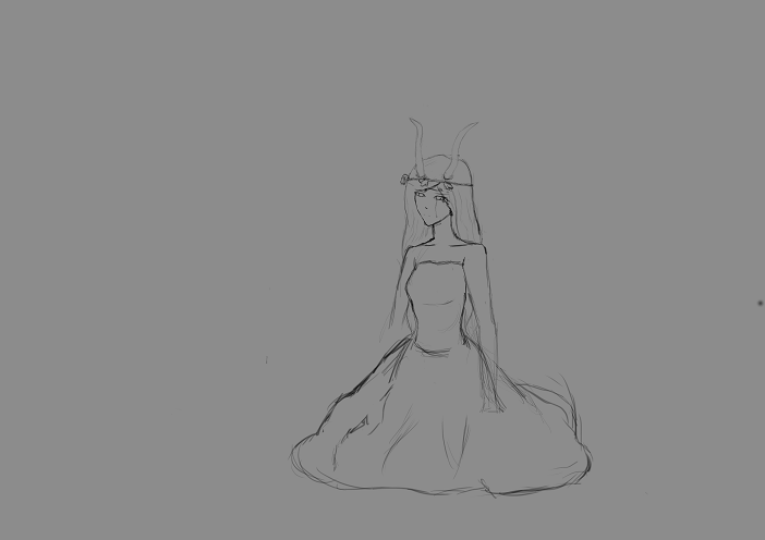 Horned forest spirit (WIP)