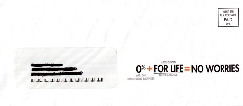 Discover Card junk mail offer