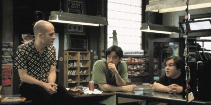 "I'm serious, dude: in the future, we'll be replaced by a virtual record store run by computer geeks. But don't worry, that won't happen for like another 50 years..."