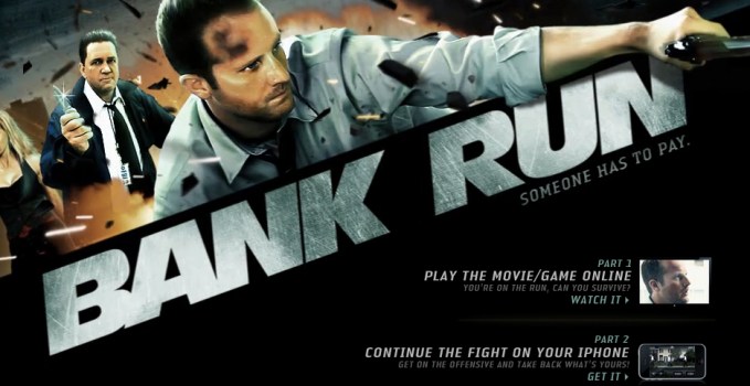 Bank Run site - home of the iPhone App and Interactive Movie