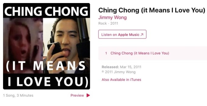 Jimmy Wong "Ching Chong"