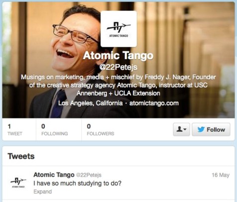 Yet another fake Atomic Tango profile