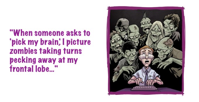 "Pick Your Brain" - illustration by Shane Clester
