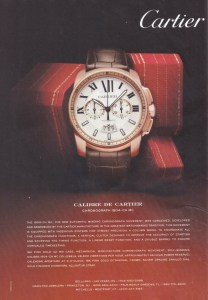 Cartier watch ad