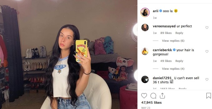 Arii of Instagram