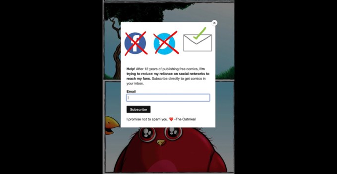 The Oatmeal Goes Email