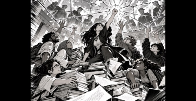 PhD students trying to break through an academic glass ceiling.