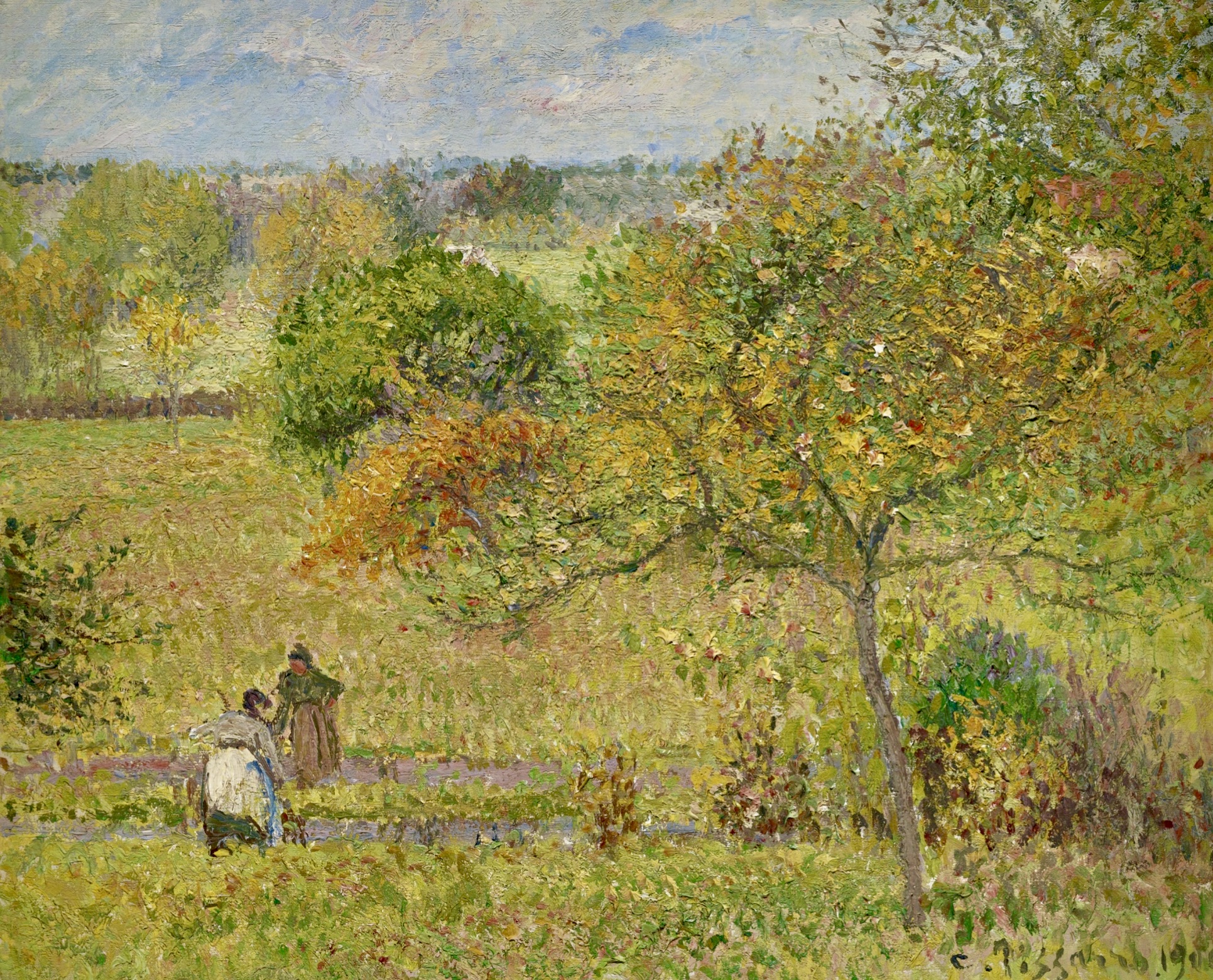 Camille Pissarro: Automne à Eragny – At Sunnyside – Where