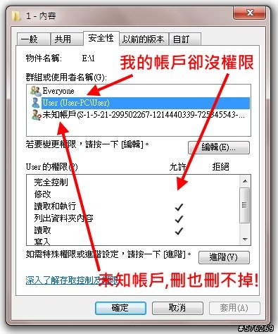 檔案無法刪除權限 教學 Hvamw
