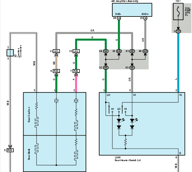 Wiring diagram for aftermarket seat heaters