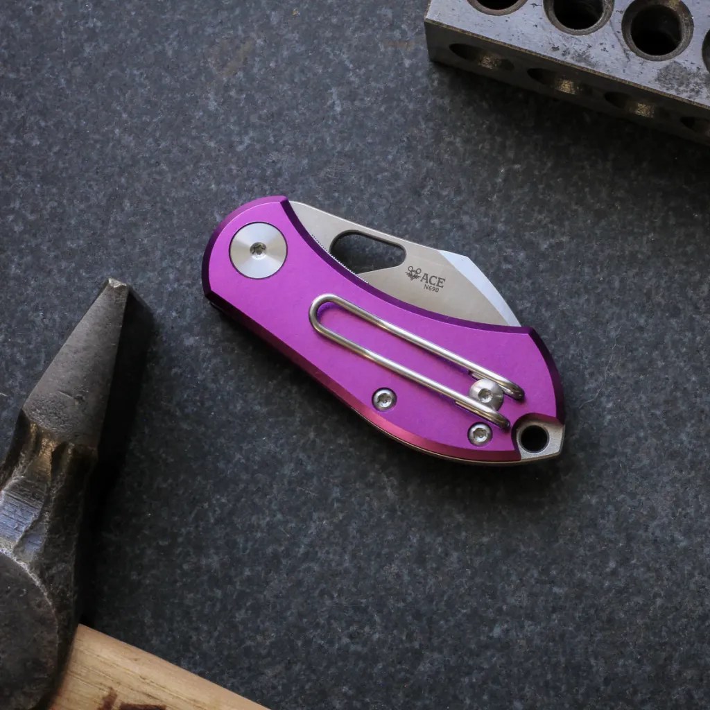 GIANTMOUSE KNIVES INTRODUCES THE PURPLE ACE NIBBLER FOLDER KNIFE