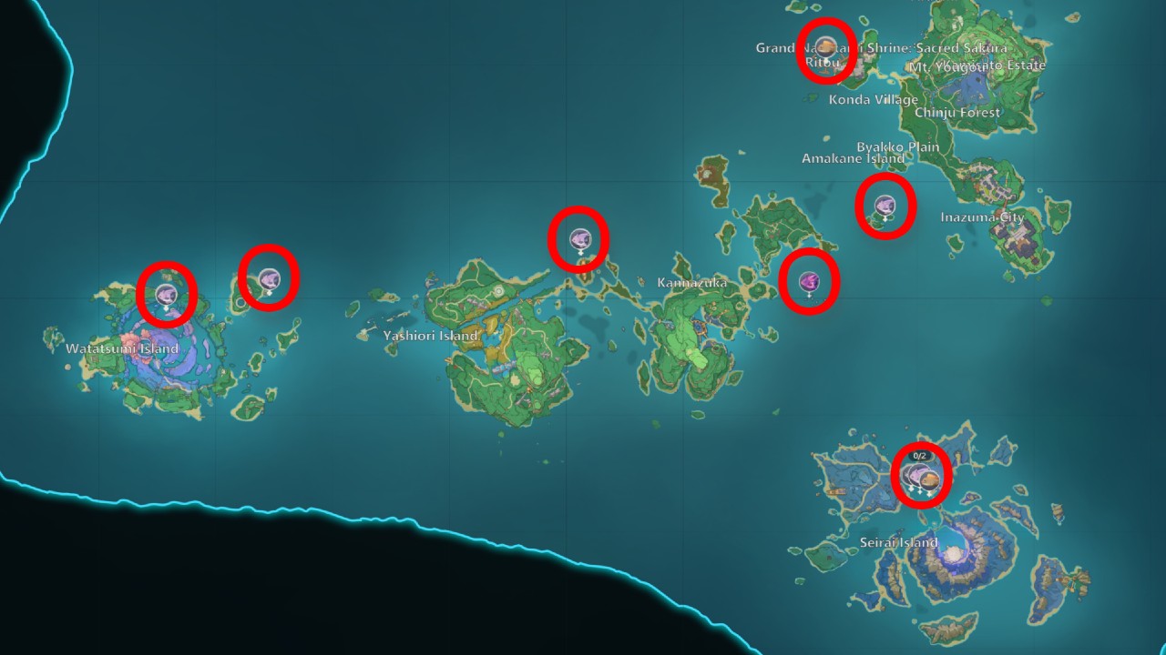 Genshin impact fishing spots map: all places to fish in monstadt, liyue