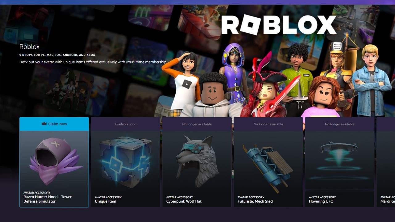 How To Claim Amazon Prime Gaming Rewards For Roblox Attack Of The Fanboy October Roblox Prime Gaming Items 