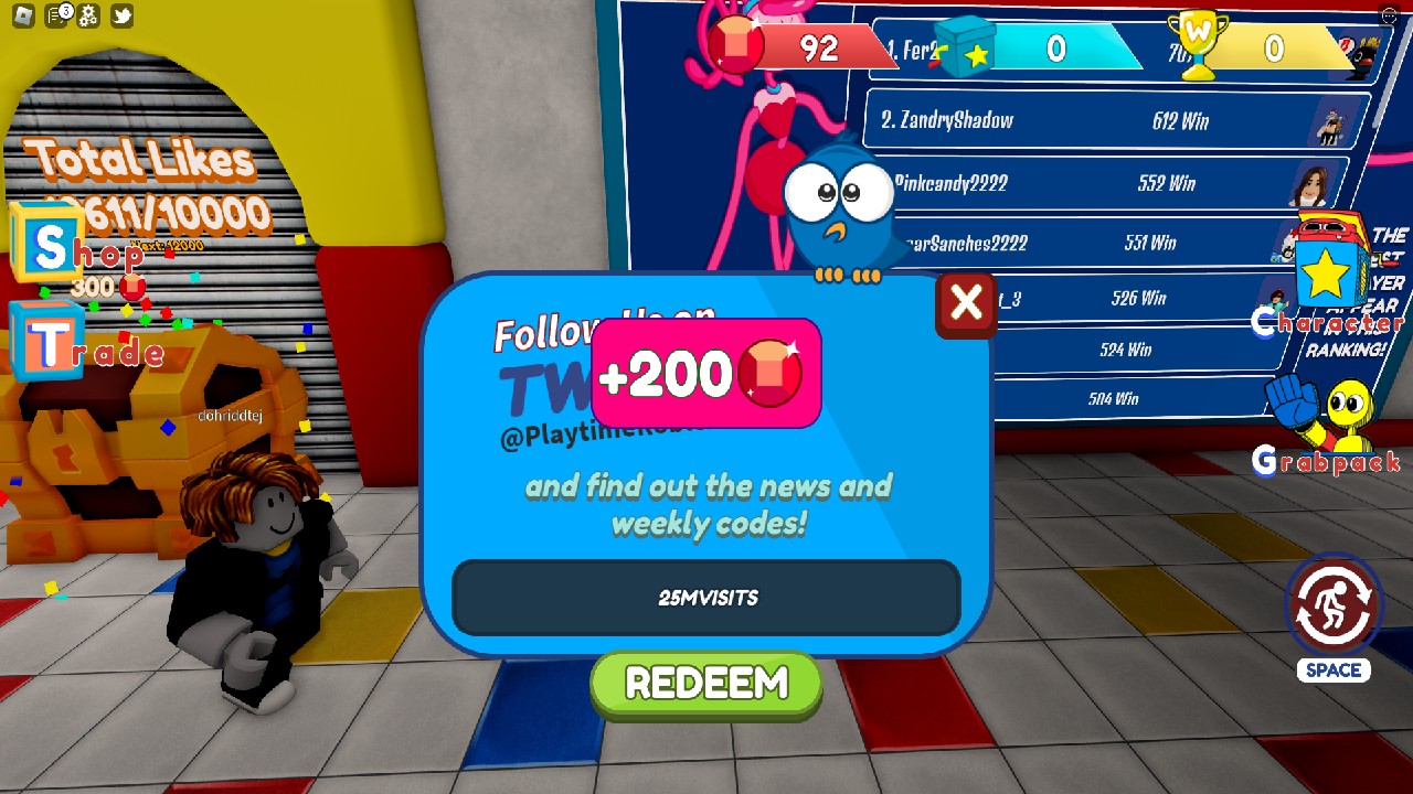 Roblox PROJECT Playtime Multiplayer Codes January 2026 Attack Of How To Redeem Codes In Project Playtime Multiplayer Roblox 
