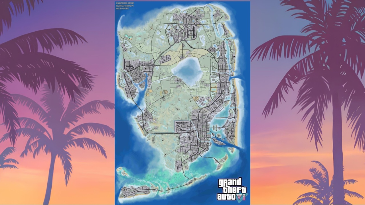 This Leaked GTA 6 Map Is In All Probability Actual Based Mostly On Grand Theft Auto 6 Map Leak 