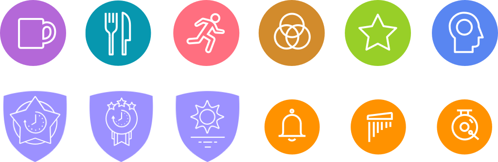 Custom icons for eMindful designed by ATTCK. An ATTCK case study