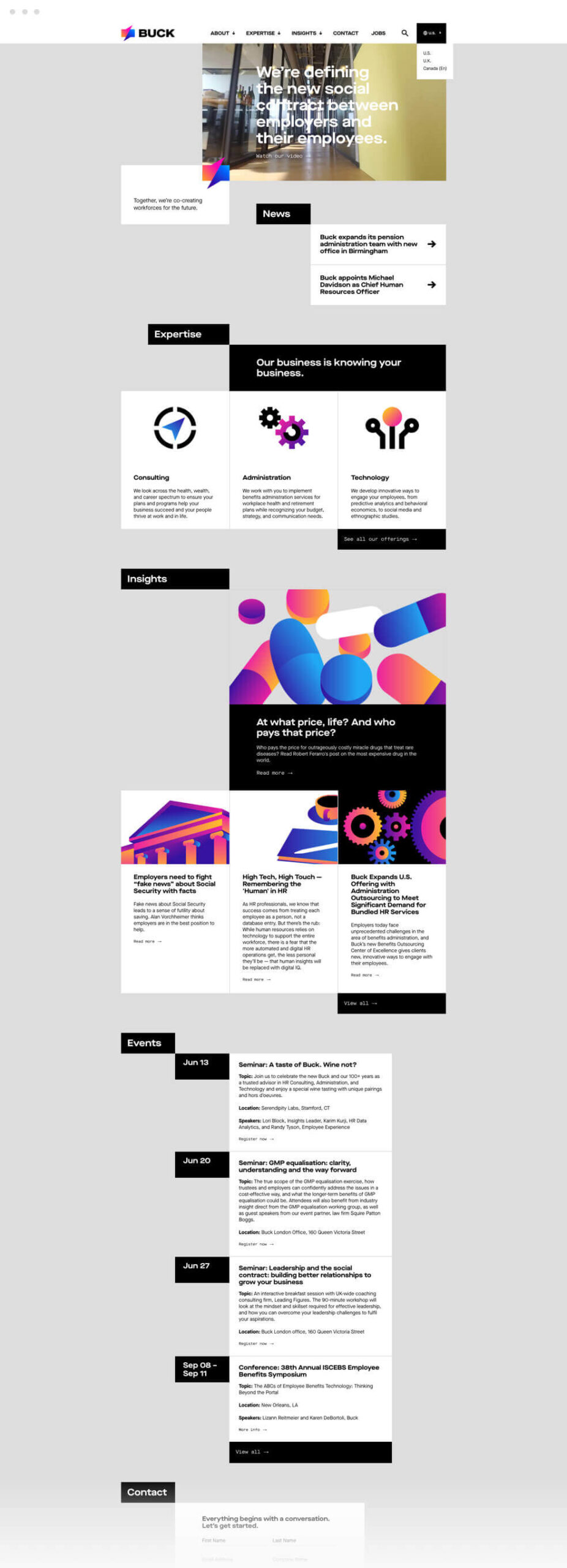ATTCK case study. BUCK home page