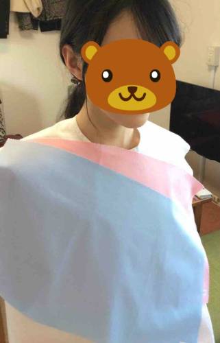 岡山市SRさんのパーソナルカラー診断の様子