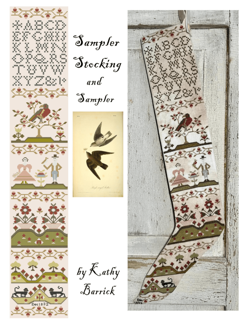 Sampler Stocking by Kathy Barrick