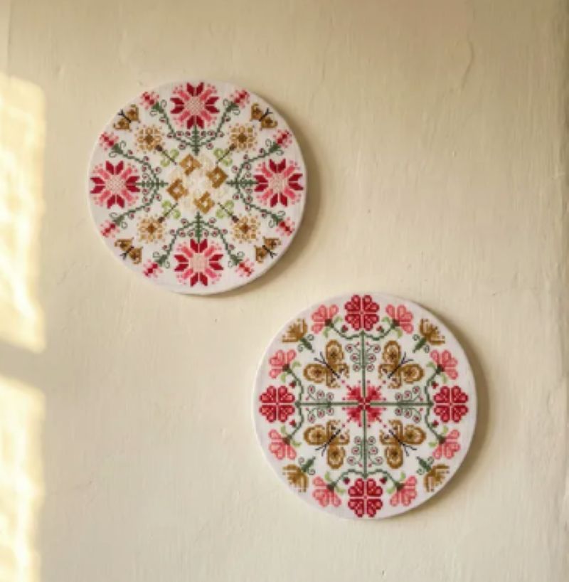 Butterfly Roundel by Haystack Stitching
